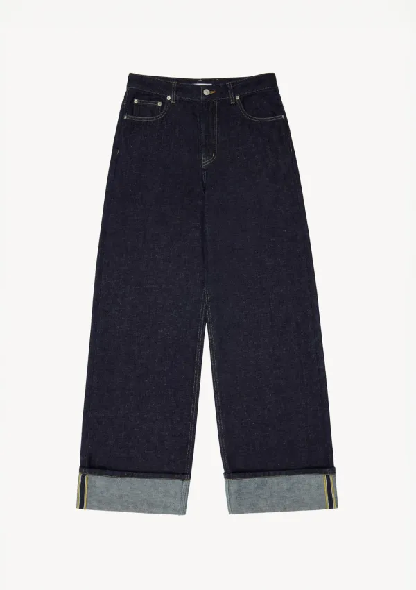 Nimes Selvedge Denim in Deep Blue