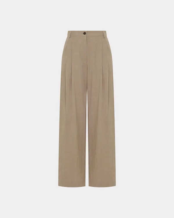 Watson viscose linen blended tuck PT