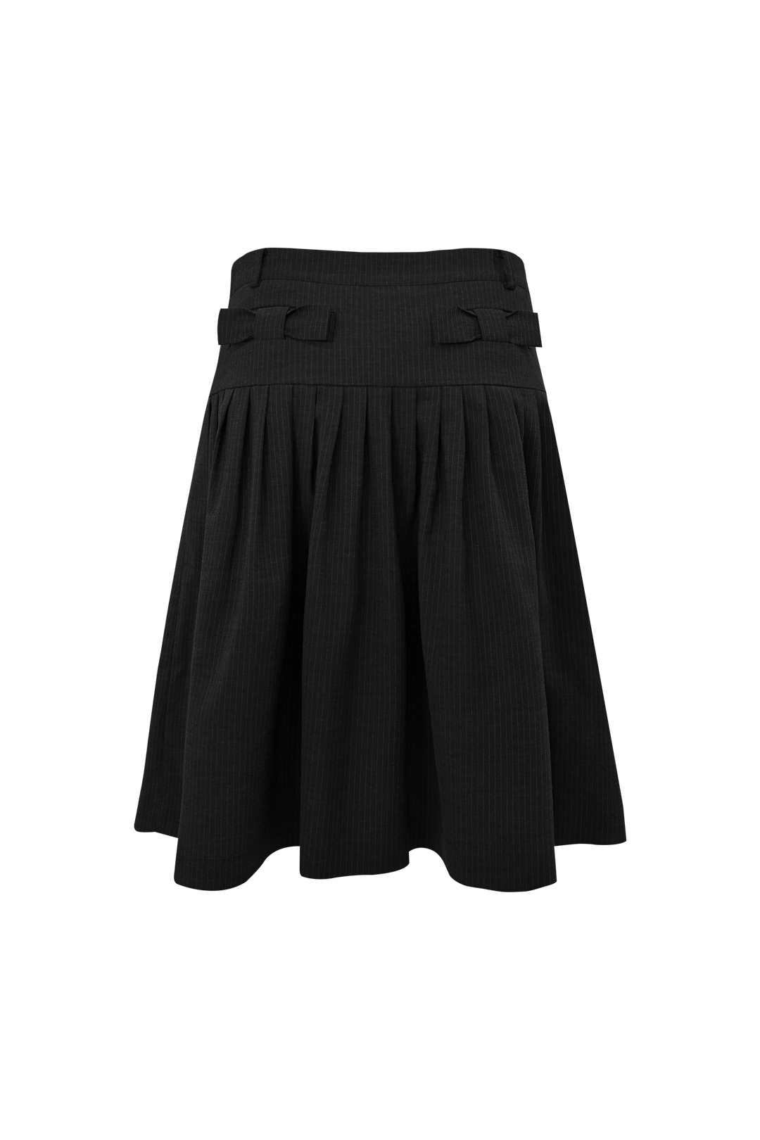 체메씨 BOW TUCK MIDI SKIRT (BLACK) 상품 이미지 1