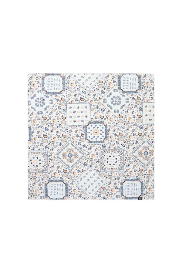 PAISLEY SCARF-WHITE