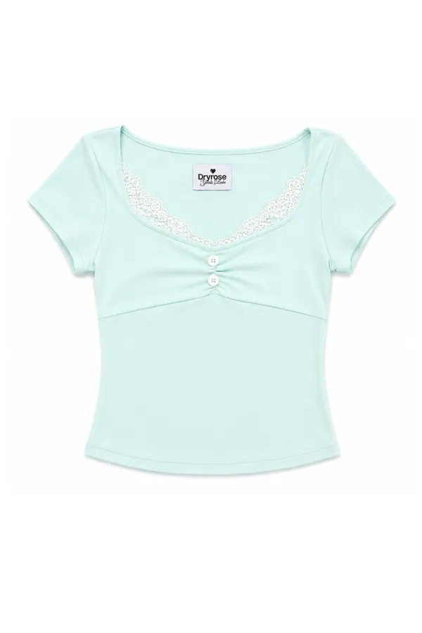 ELISE LACE TOP (MINT)