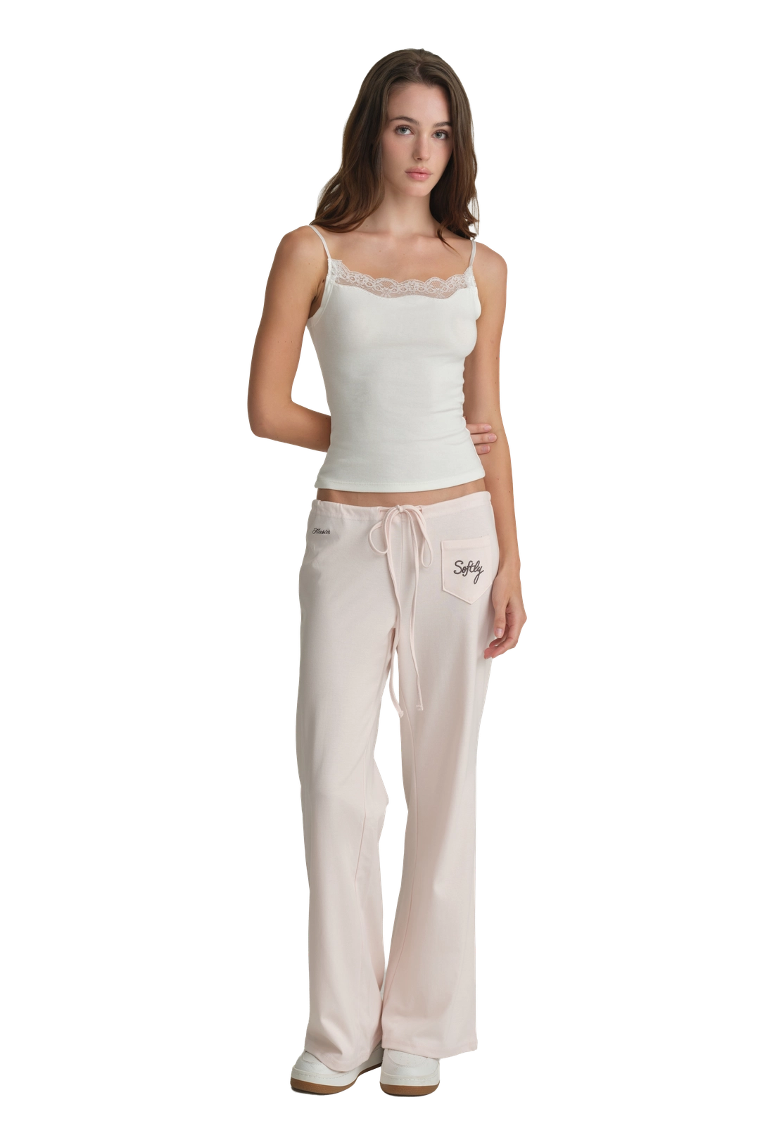 클리시어 Swan lace sleeveless, White 상품 이미지 1