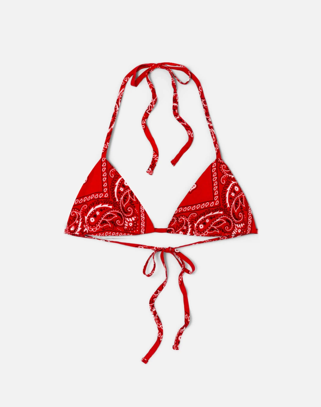 리던 Upcycled Lola Tie Top - Red Bandana 상품 이미지 1