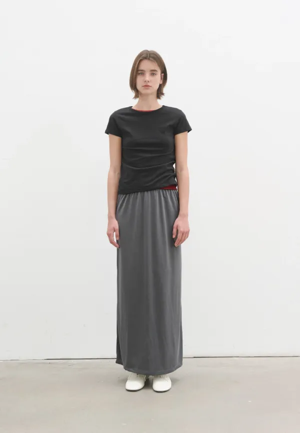 Vintage cap sleeve t-shirt (washed black)