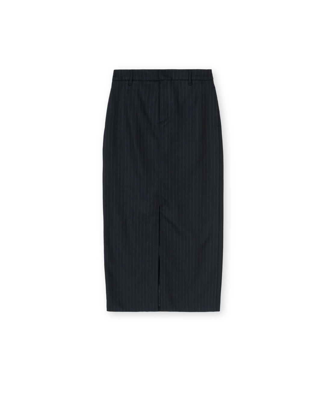 브라운야드 W H Line Long Skirt, Black Stripe 상품 이미지 3