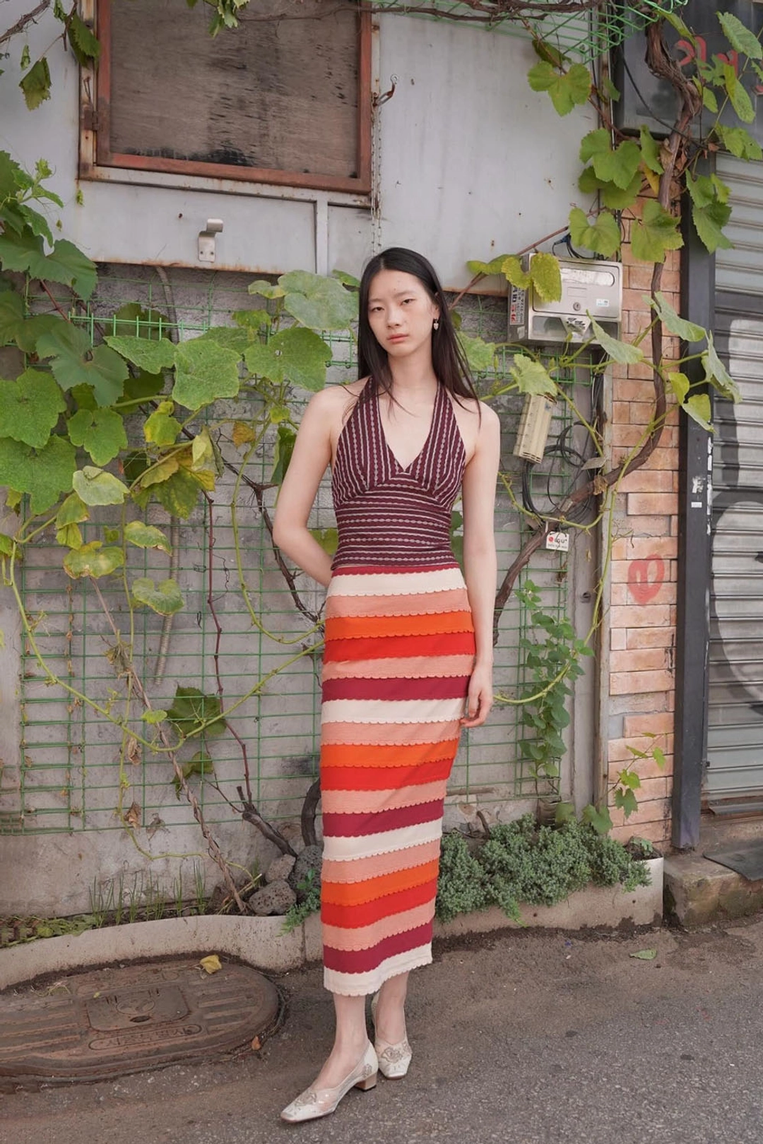 누아누 Serin Long Skirt_Multi 상품 이미지 2