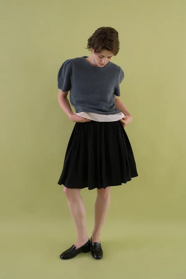 Sleek tensel skirt_black