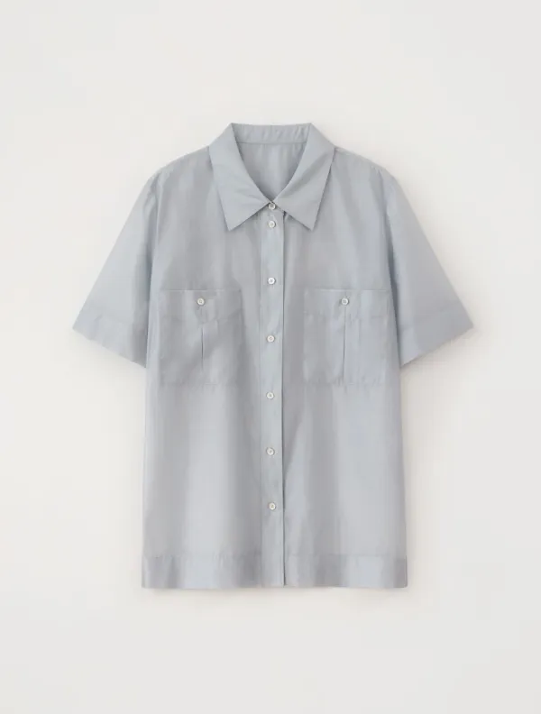 Luse Sheer Pocket Shirt (Pale Blue)