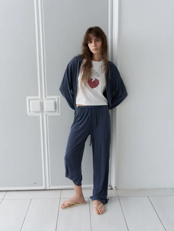 [4th] Jersey easy pants - navy