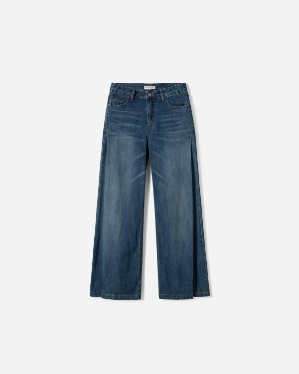 Calf Side Tuck Denim