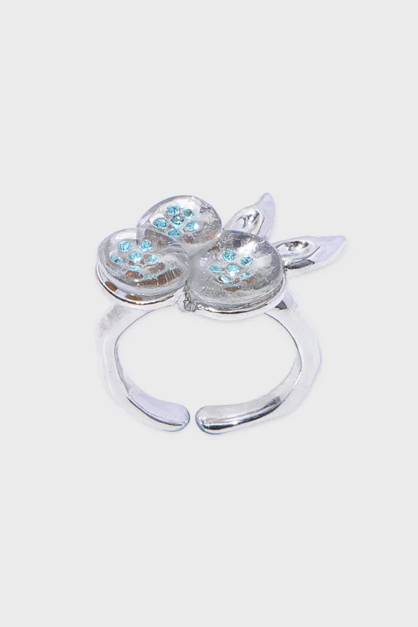 Clear Blueberry Ring (Silver)