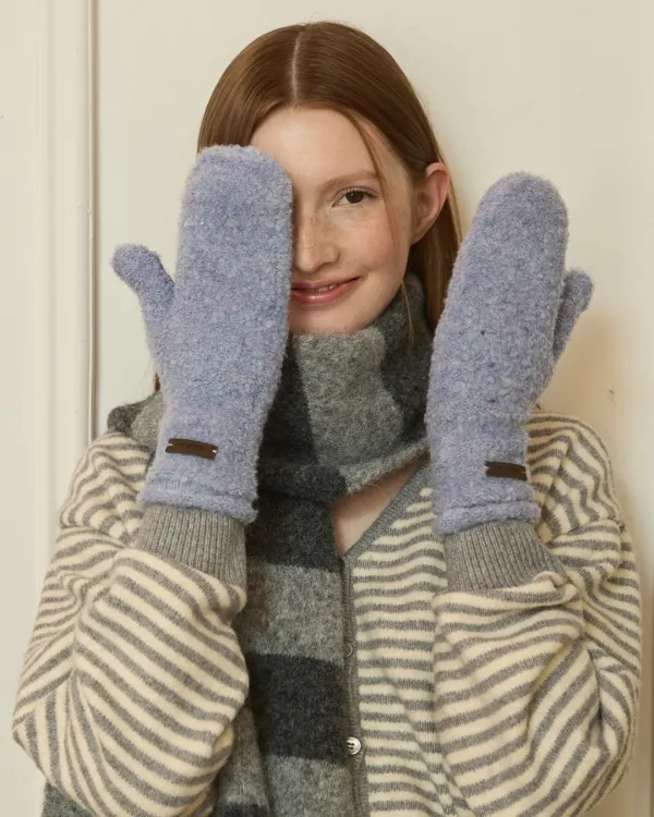 [선물포장] Fluff shibori wool mitten - 4color