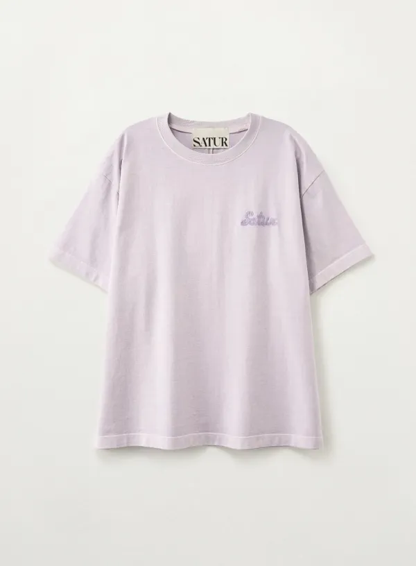 Flowing Small Logo Dyed T-Shirt - Lavender