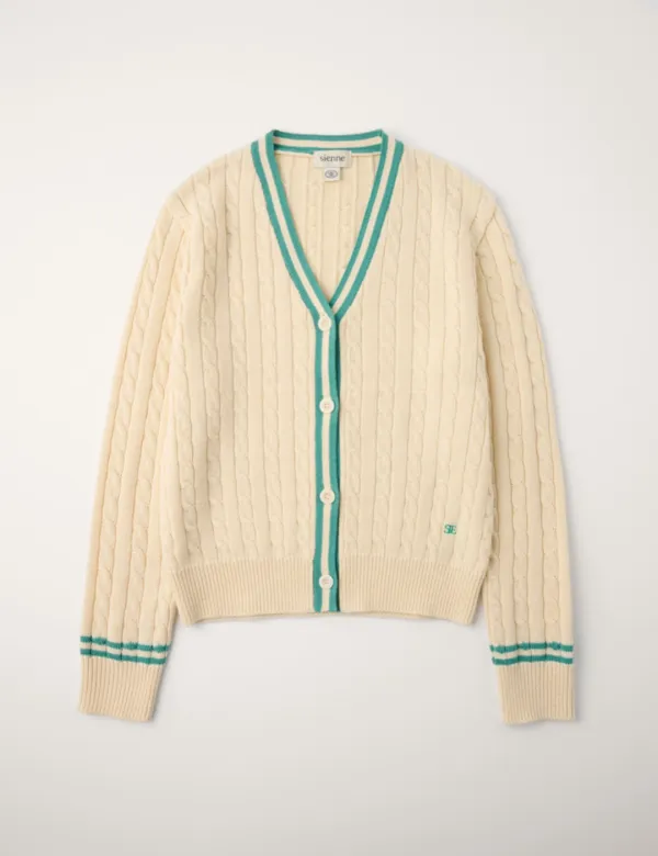 Cleo Cable Cardigan (Ivory)