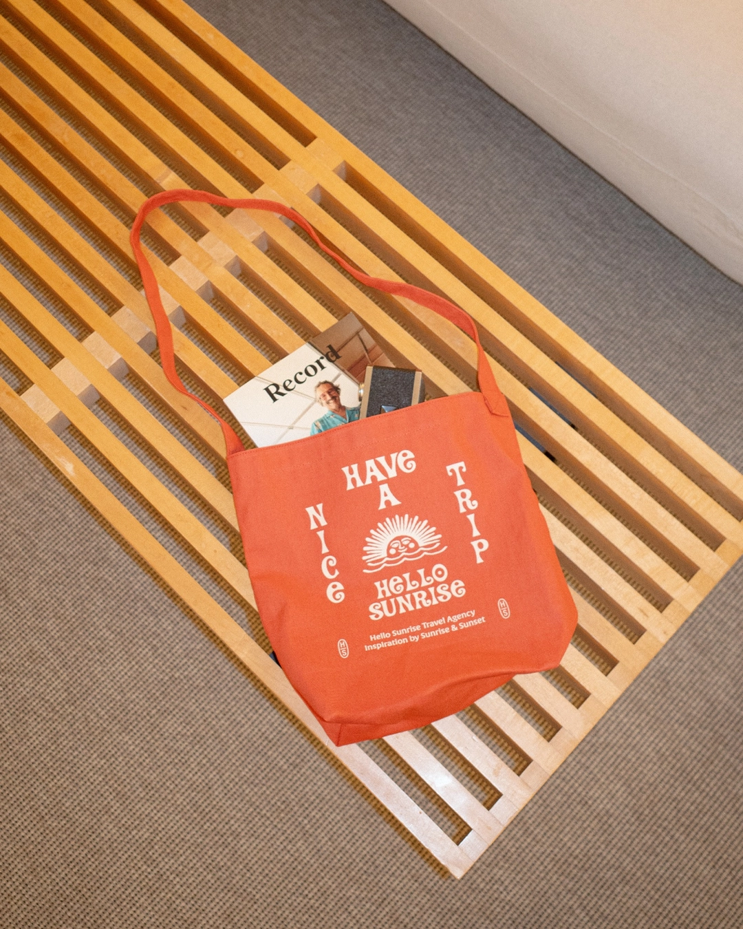 헬로선라이즈 HNT Canvas Mini Bag_Coral 상품 이미지 2