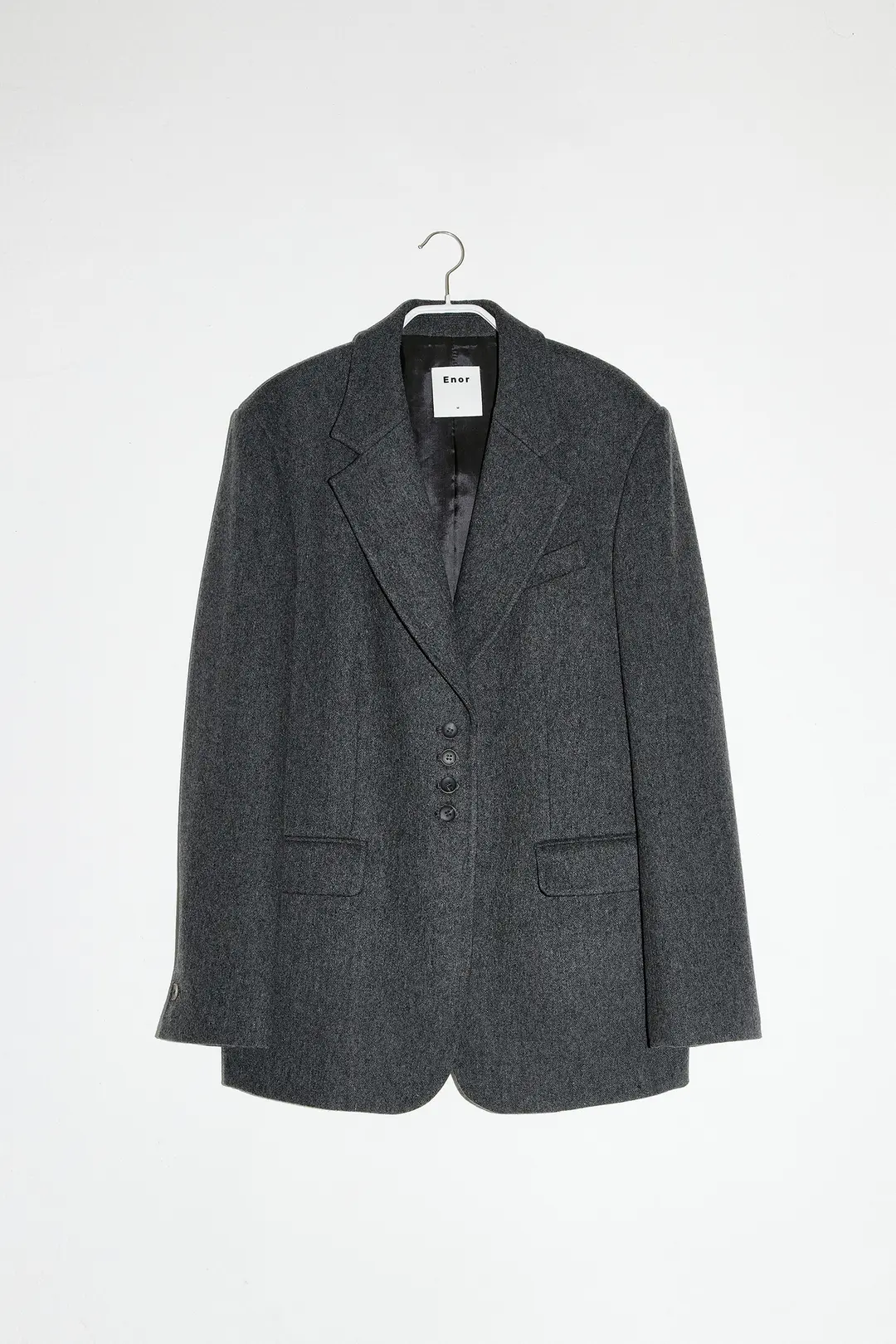 엔오르 WOOL BLEND CLASSIC JACKET - DARK GREY 상품 이미지 1