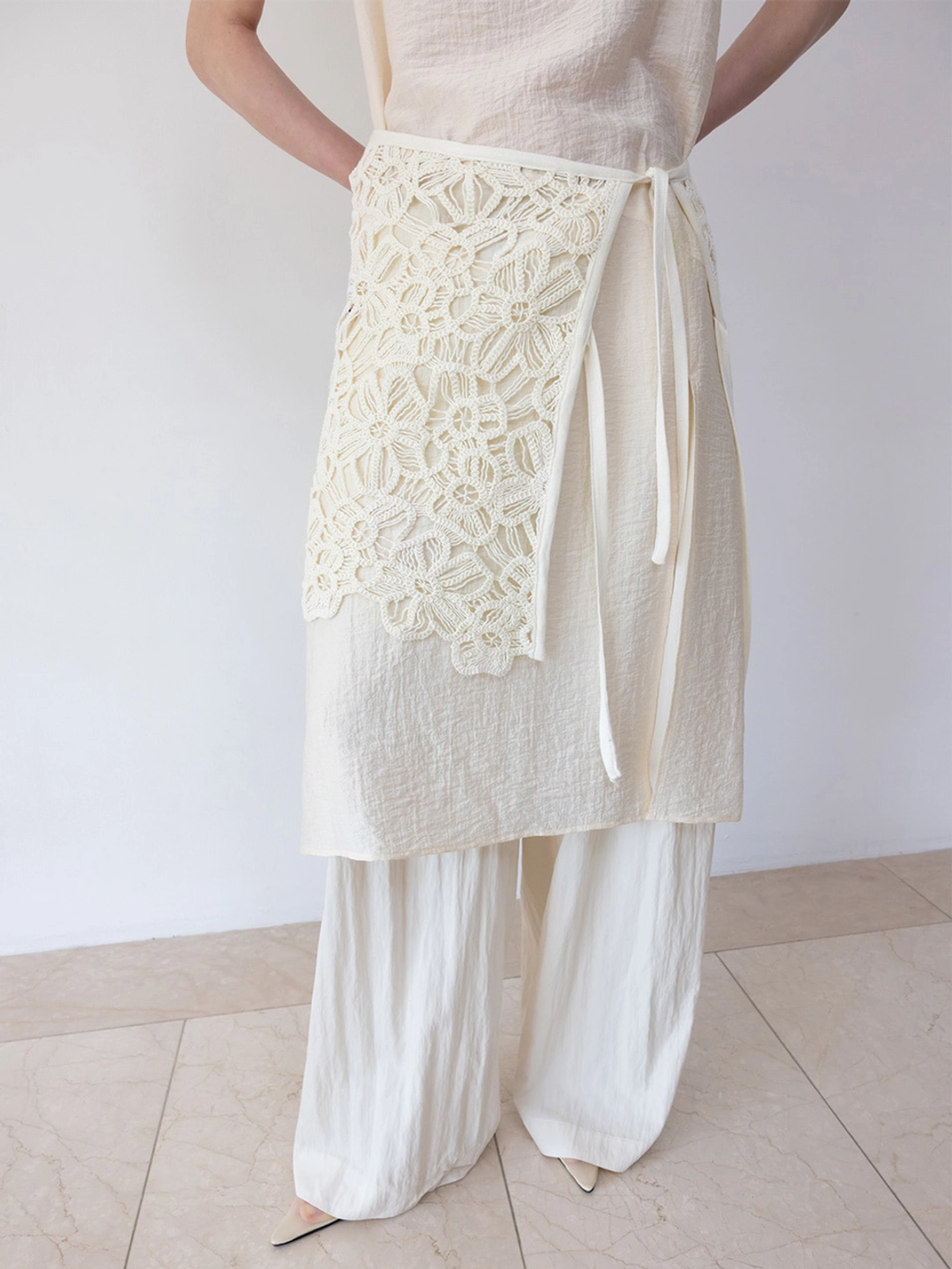 루에브르 Lace Layered Wrap Skirt SW5MS295-03 상품 이미지 1