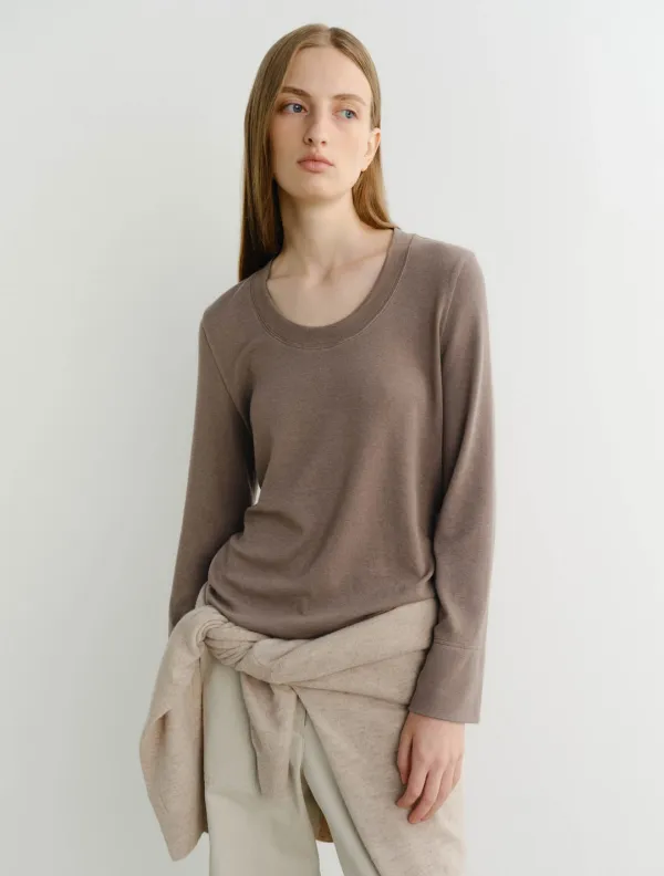 Lune Long Sleeve T-Shirt (Brown)