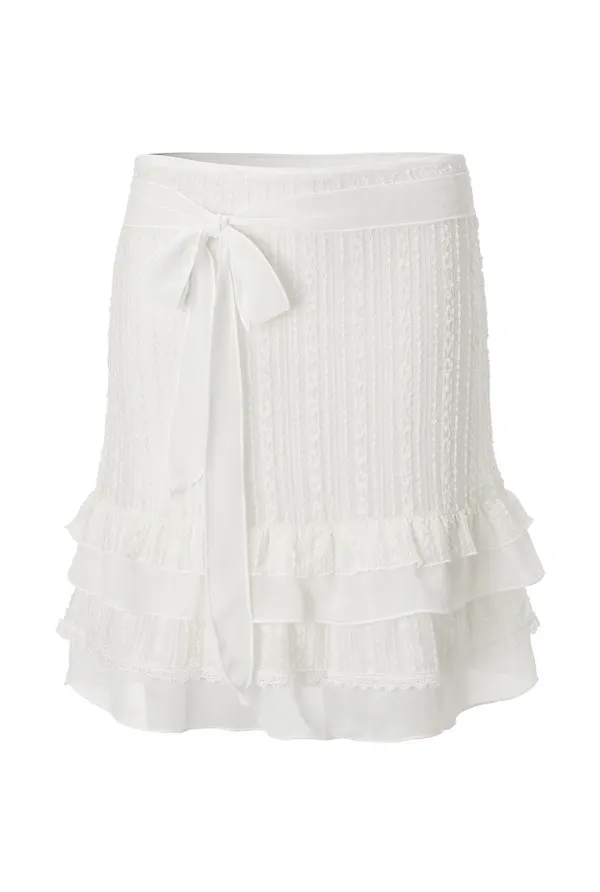 Vanilla lace skirt