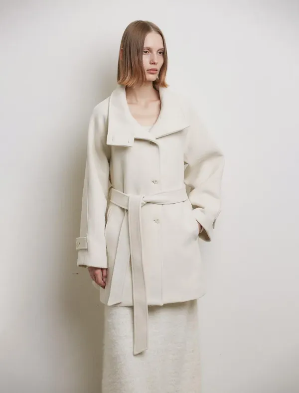 RAGLAN HALF COAT [IVORY]
