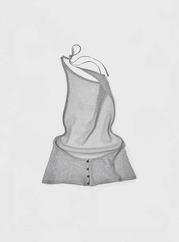 MESH HALTER KNIT TOP