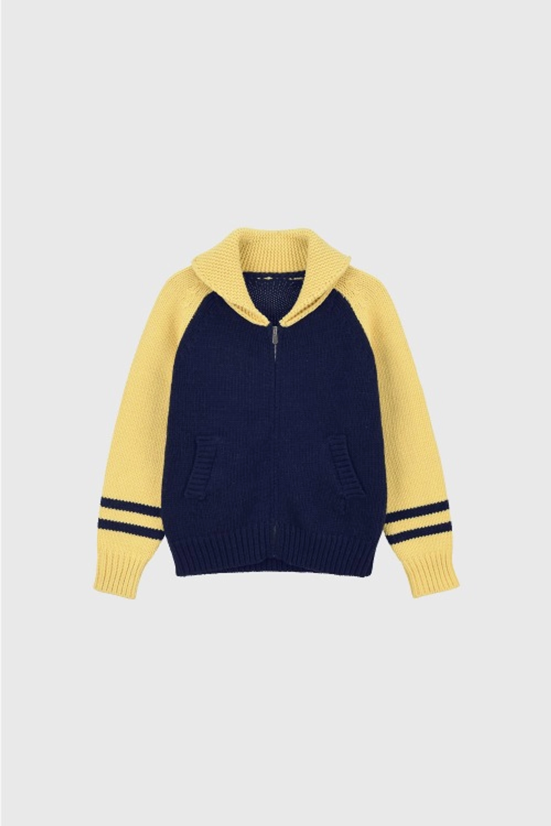퀸스래빗 Q\'SRB Point Coloring knitwear zip-up 상품 이미지 3