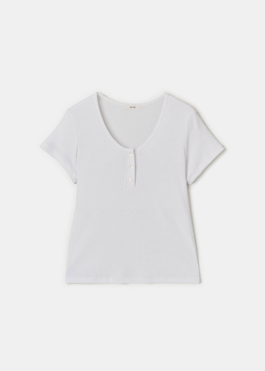 더라이 Half Button T-shirt(White) 상품 이미지 3