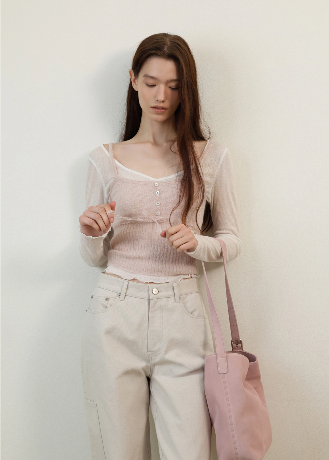 르베인 [2ND] Annus Hobo Bag(Pink) 상품 이미지 3