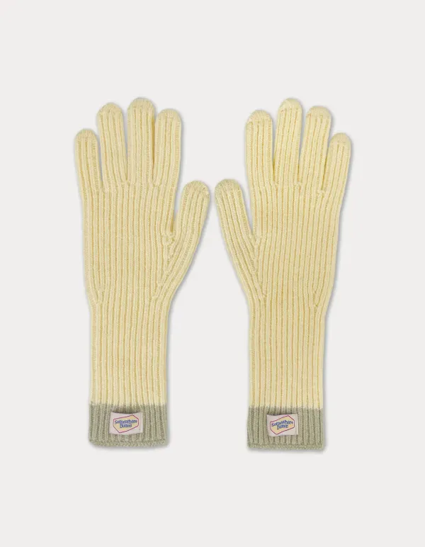 Butter Cashmere Gloves - Light Yellow