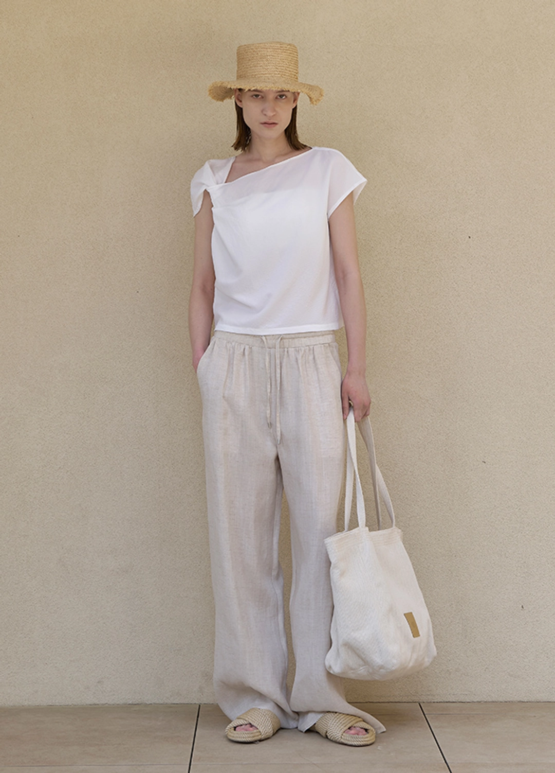 아뜰리에 나인 (PT-5563)MOLLY STRING LINEN PANTS 상품 이미지 3