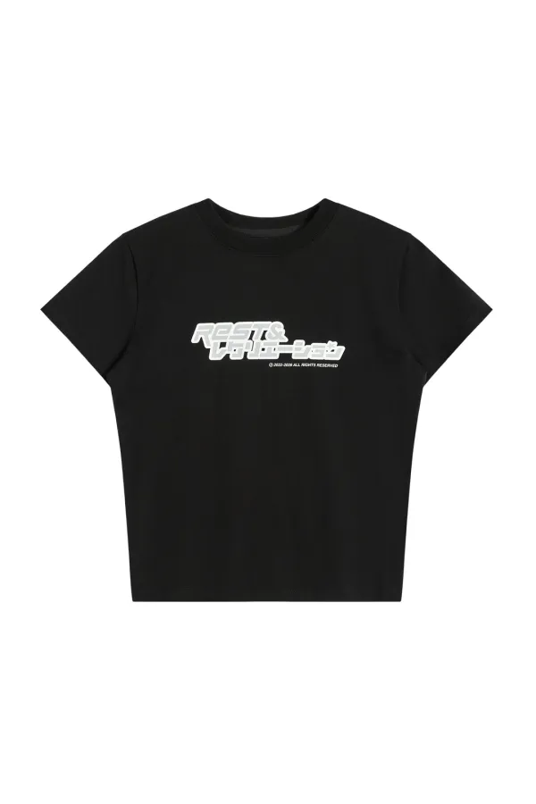 ANIME LOGO T-SHIRT - BLACK
