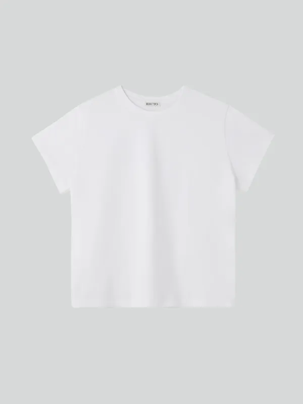RECTO LOGO CAP SLEEVE TOP (WHITE)