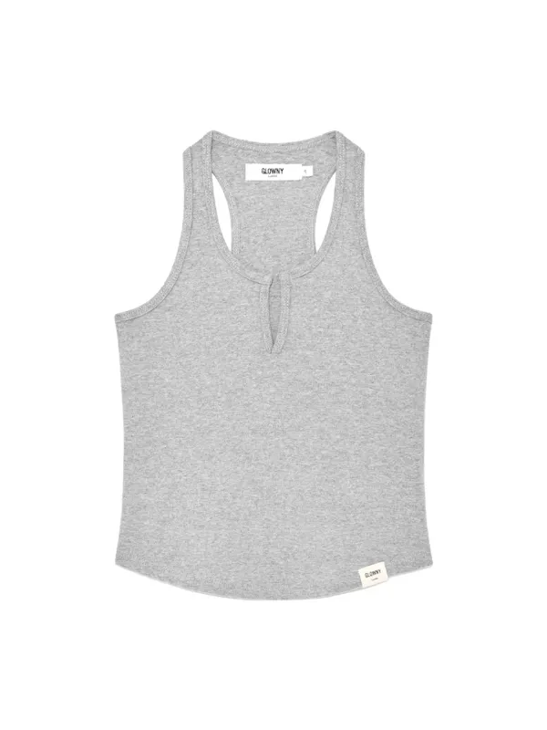 G RACERBACK TANK (MELANGE GRAY)