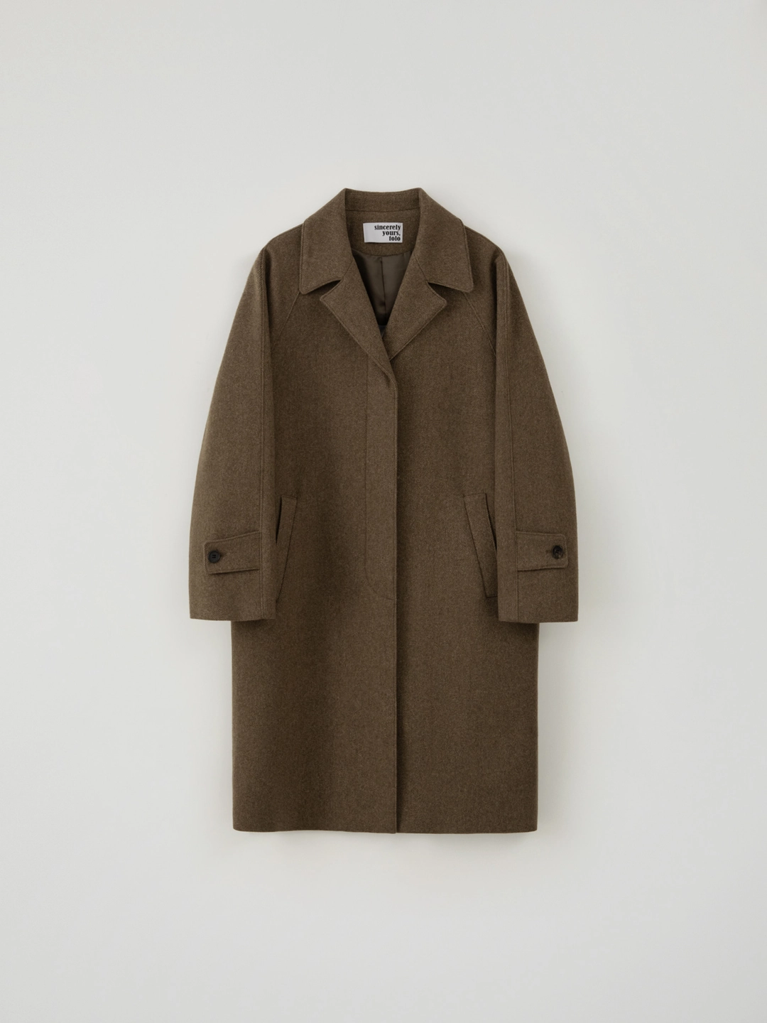 톨로 Raglan Wool Coat(Brown) 상품 이미지 1