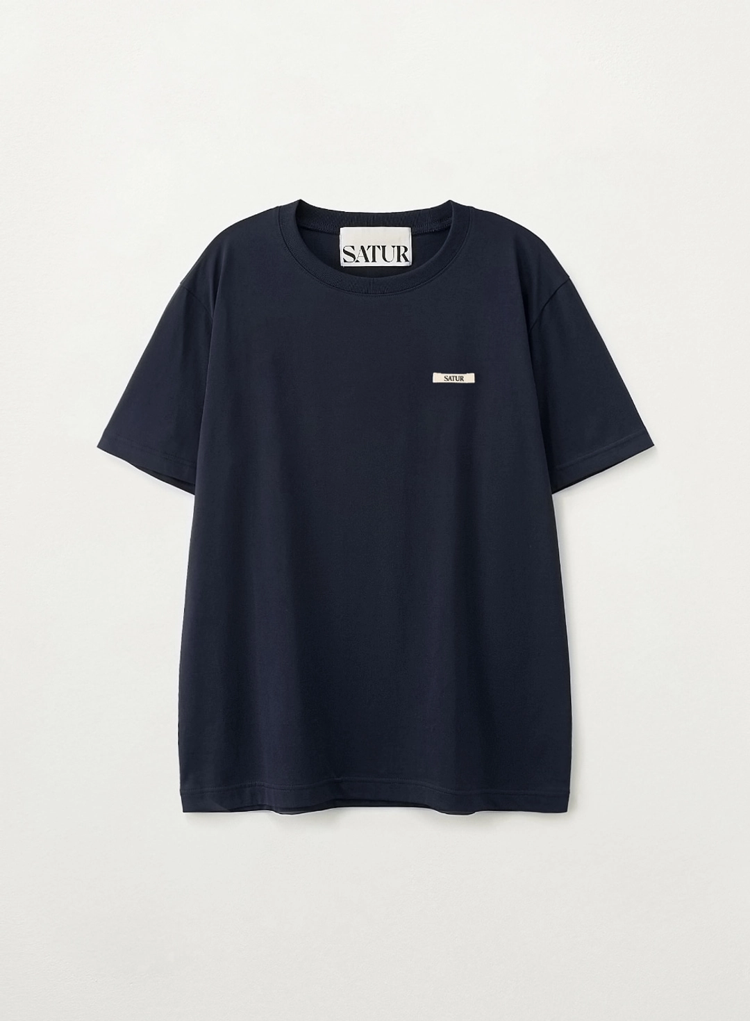 세터 Supima Basic Crewneck T-Shirt - Navy 상품 이미지 1
