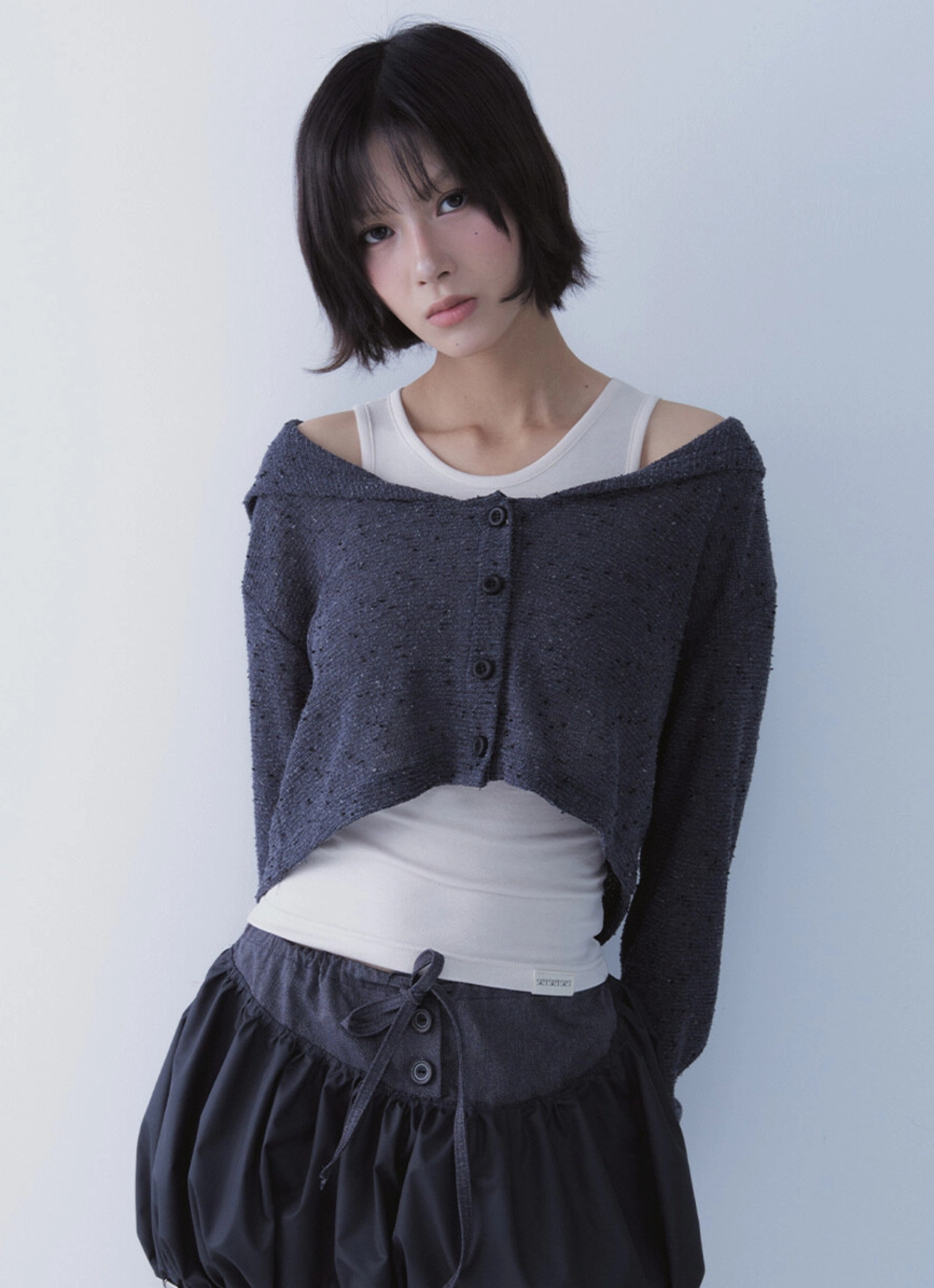 쎄쎄쎄 SAILOR DUST KNIT CARDIGAN DARK GREEN 상품 이미지 2
