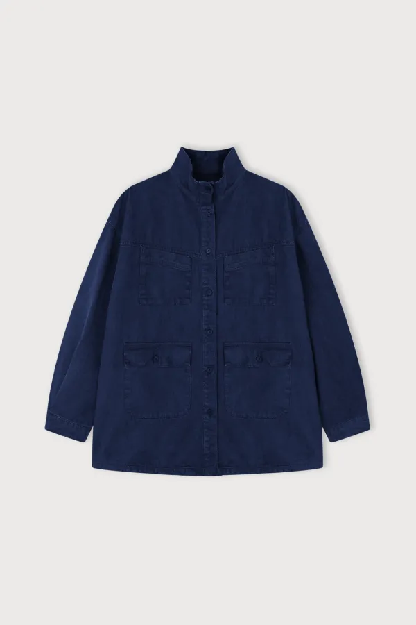 HIGH NECK DENIM JACKET