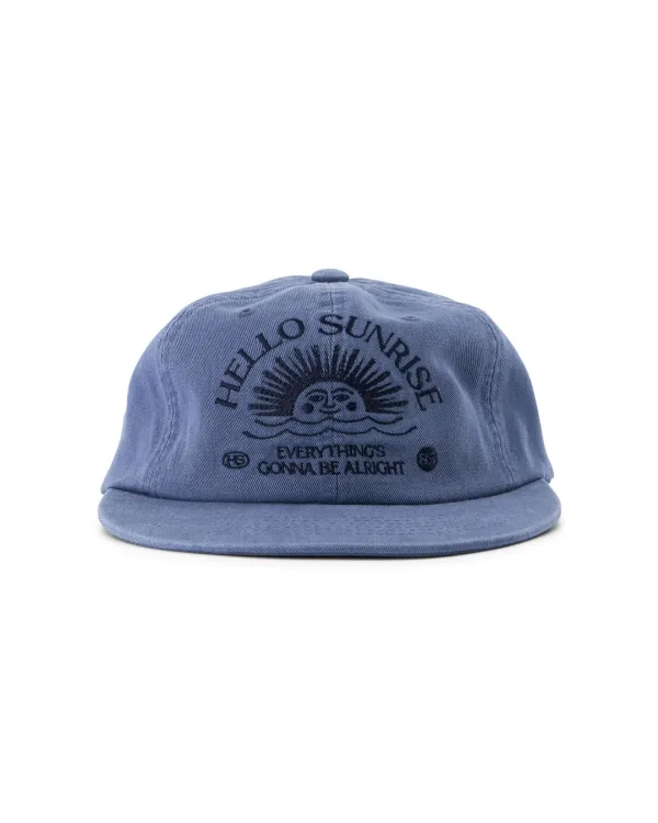 Washed HS Arch Logo 6panel Cap_Blue Gray