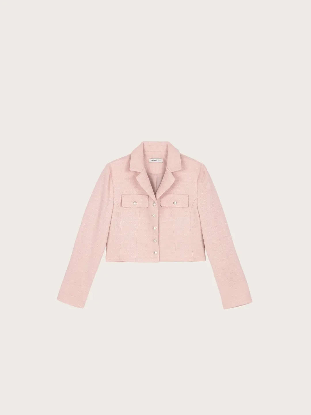 메리온 렌카 트위드 더블 자켓[PINK]*오늘 출발 상품 이미지 3