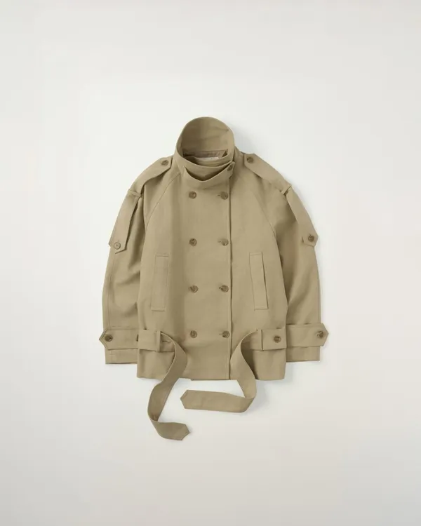 [10/19 순차배송] Suede Belted Jacket [BEIGE]