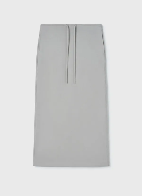 [2nd] Drawstring Maxi Skirt / Sage