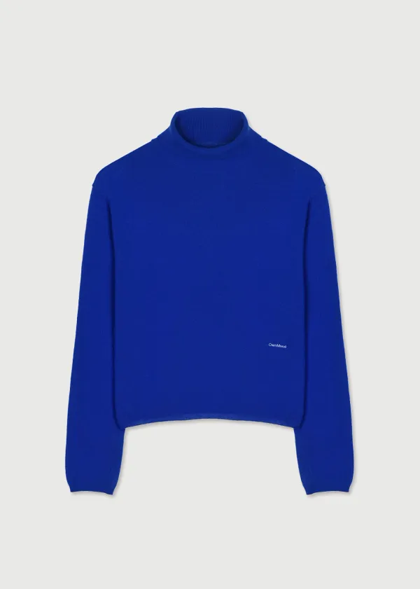 SOFT WOOL TURTLENECK - BLUE