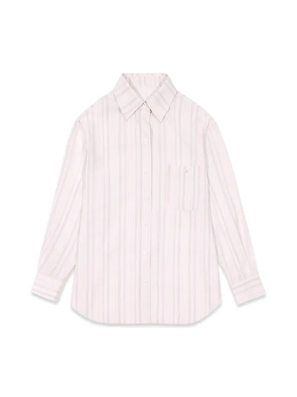 NATURAL STRIPE SHIRT (PINK)