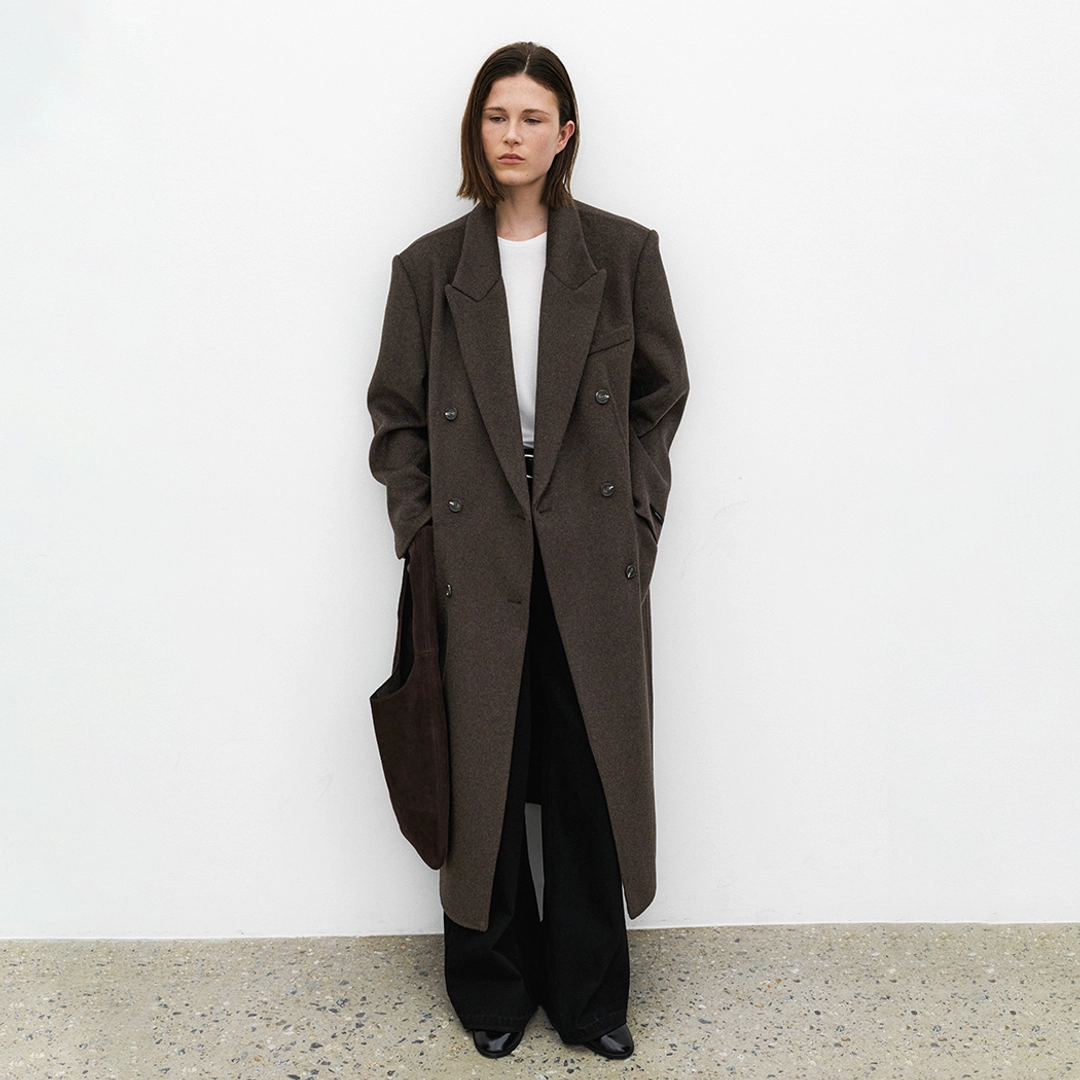아뜰리에 나인 (CT-1457)CASHMERE OVERFIT HANDMADE DOUBLE COAT 상품 이미지 2