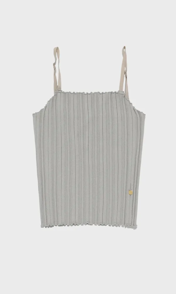 Knitted Ziggle Bustier_Warm Gray