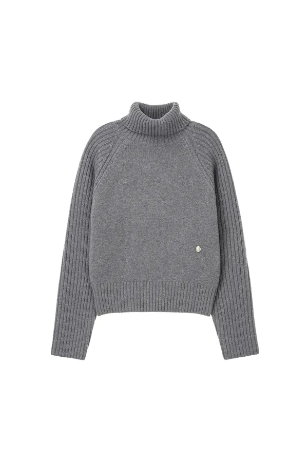 Basic Turtleneck, Grey
