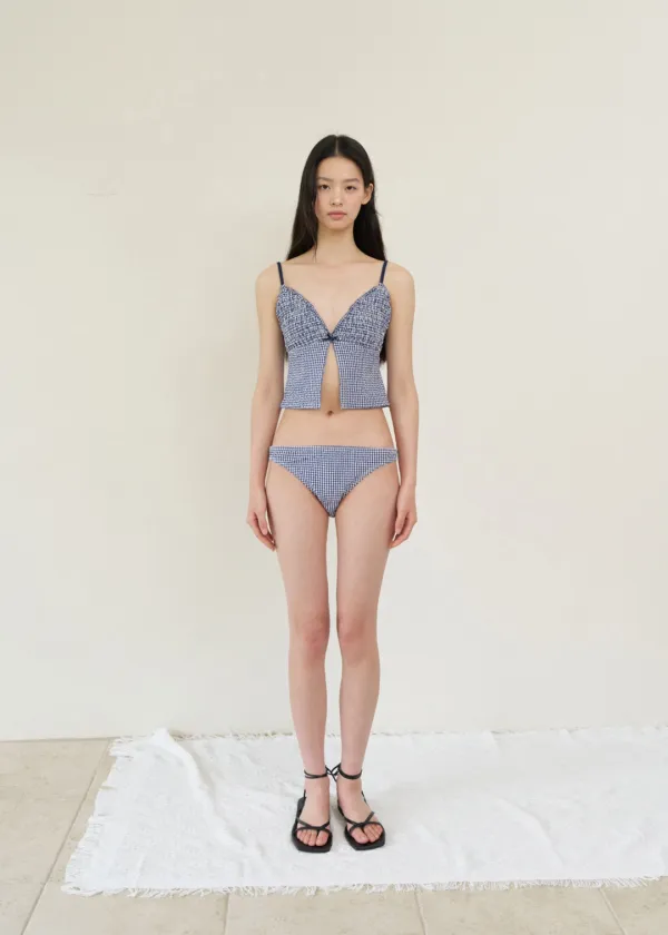 [2ND] Selena Check Bikini(Black)