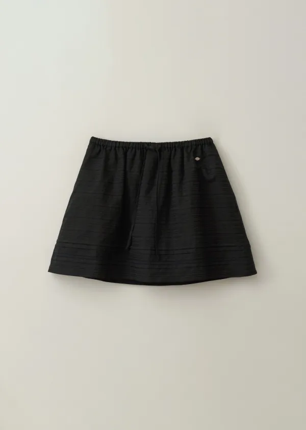 BANDING MINI SKIRT (moat black)