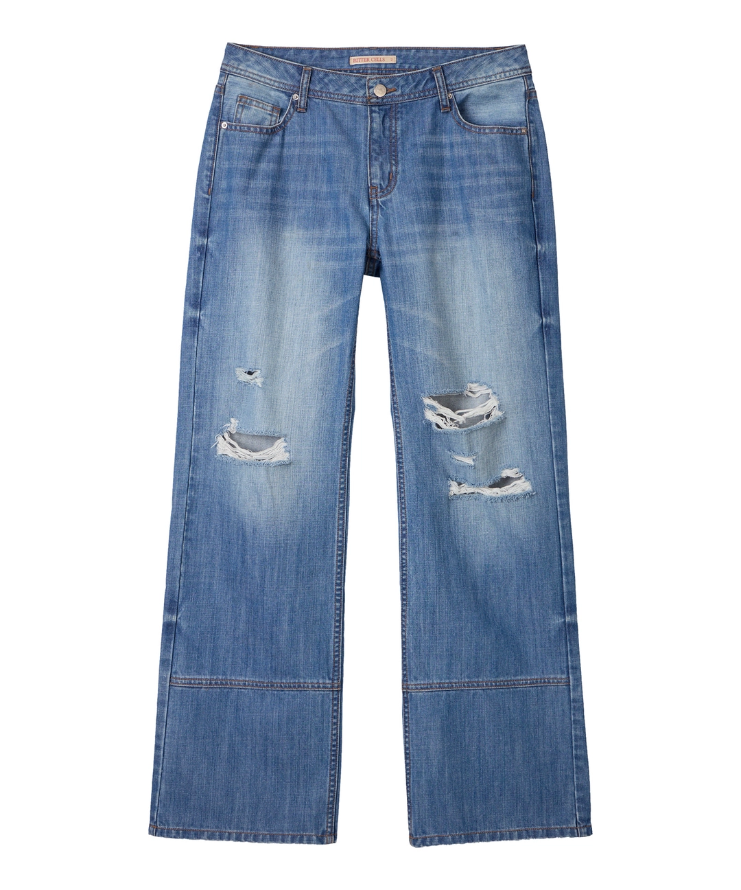 비터셀즈 Xena Destroyed Denim Pants-Blue 상품 이미지 1