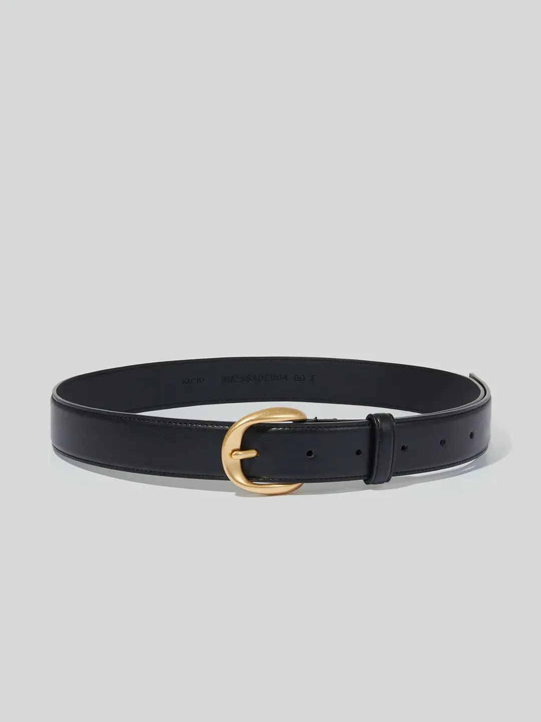 렉토 SIGNATURE ROUND BUCKLE BELT (GOLD) 상품 이미지 1
